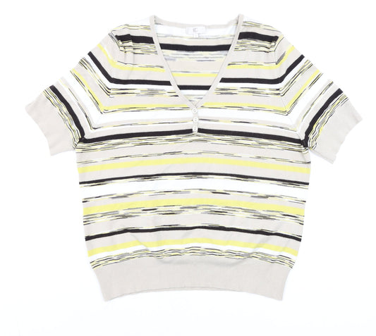 Womens UK Size XL CC Multicoloured Basic Blouse