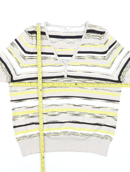 Womens UK Size XL CC Multicoloured Basic Blouse