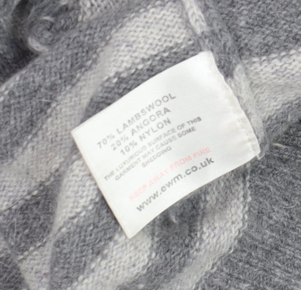 Womens UK Size 14 EWM Grey Cardigan Jumper