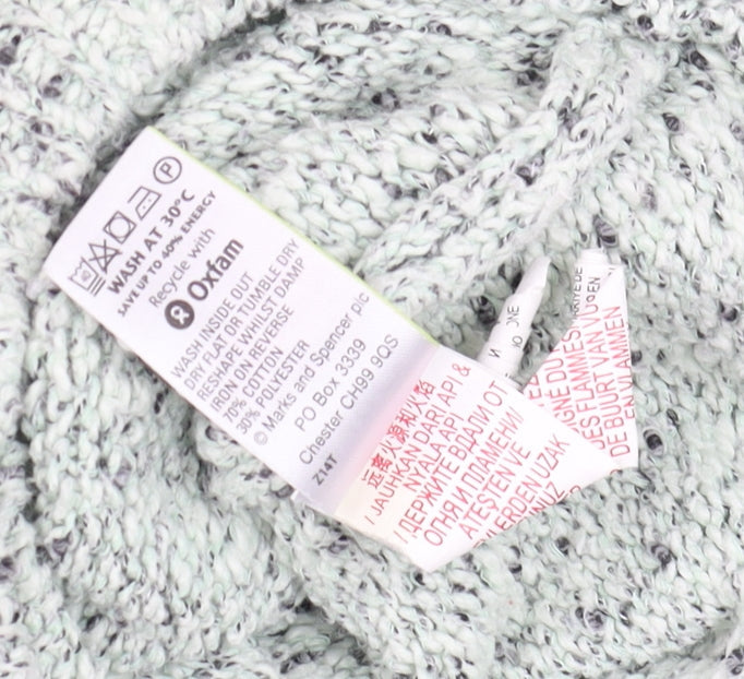 Womens UK Size 10 Marks and Spencer Green Pullover Jumper