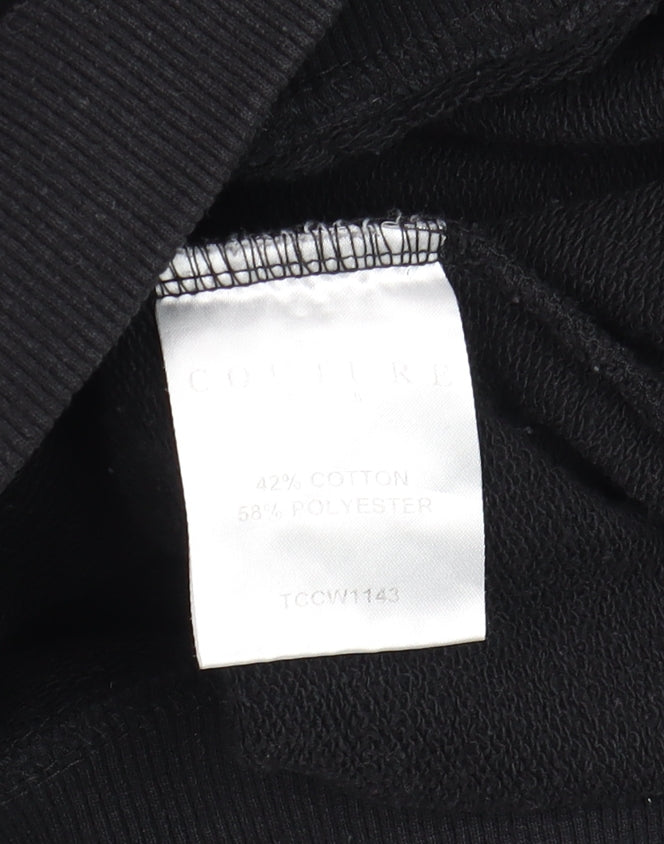Mens UK Size M Couture Black Pullover Hoodie