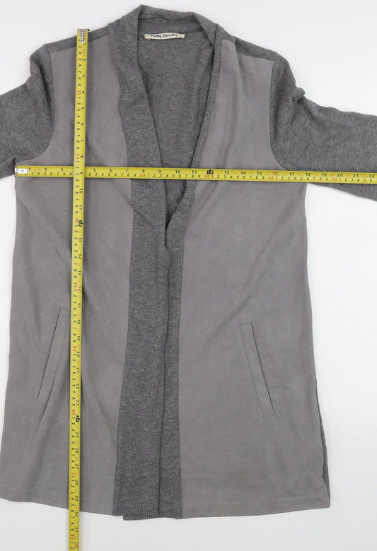 Womens UK Size M Betty Barclay Grey Wrap Blouse