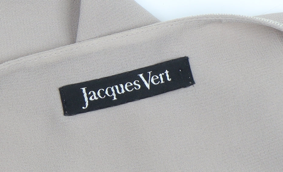 Womens UK Size 12 Jacques Vert Beige Basic Blouse