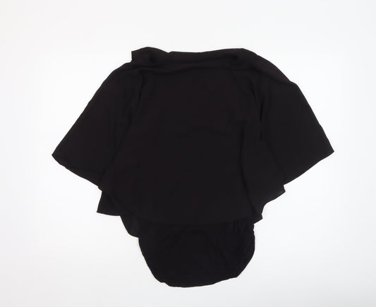 Womens UK Size S Dunnes Black Wrap Blouse