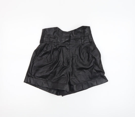 Womens UK Size 8 River Island Regular Fit Paperbag Shorts