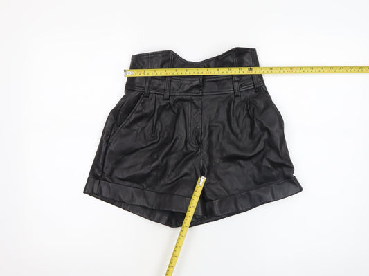 Womens UK Size 8 River Island Regular Fit Paperbag Shorts