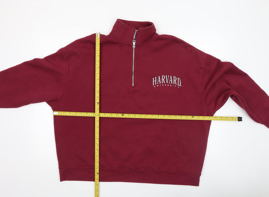 Womens UK Size L Harvard University Red Pullover Sweatshirt
