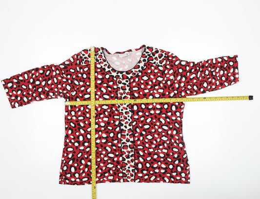 Womens UK Size 18 Cotswold Collections Red Tunic Blouse