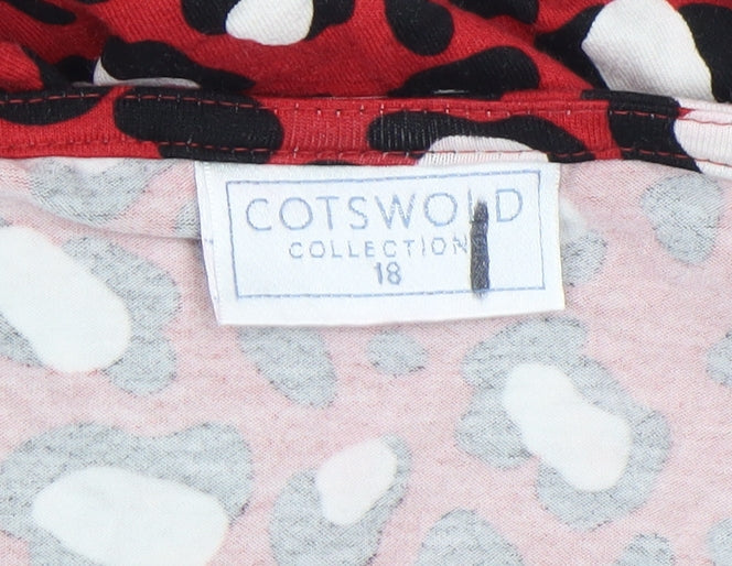 Womens UK Size 18 Cotswold Collections Red Tunic Blouse