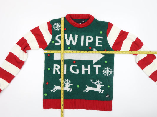 American Stitch Men's Multicoloured M Christmas Pullover Jumper