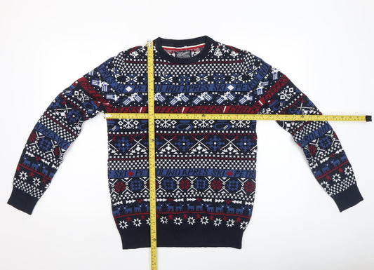 Mens UK Size S Petrol Industries Multicoloured Pullover Jumper