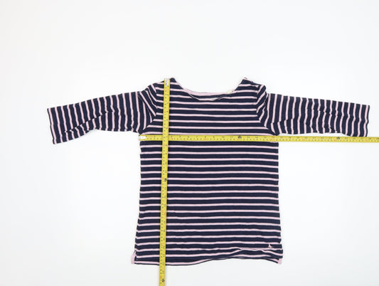 Womens UK Size 8 Jack Wills Blue Basic T-Shirt