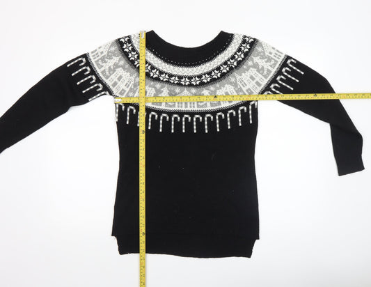 Womens UK Size 8 NEXT Black Pullover Jumper