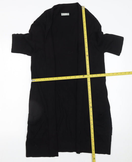 Womens UK Size M Wallis Black Cardigan Jumper