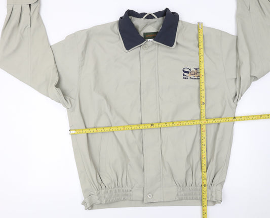 Mens UK Size M SPORTS Beige Casual Walking Jacket