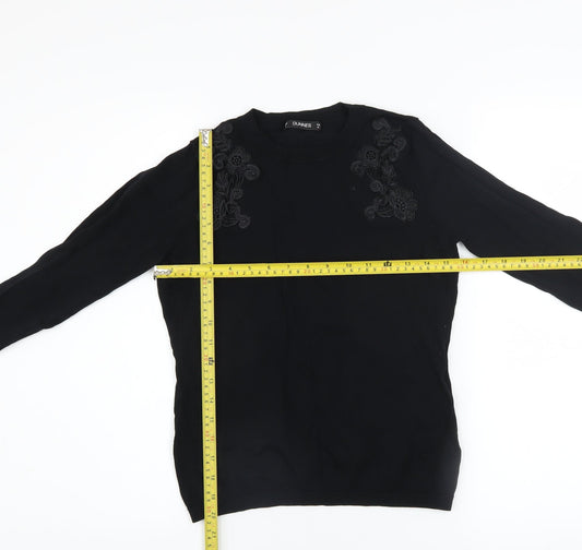 Womens UK Size 8 Dunnes Black Pullover Jumper