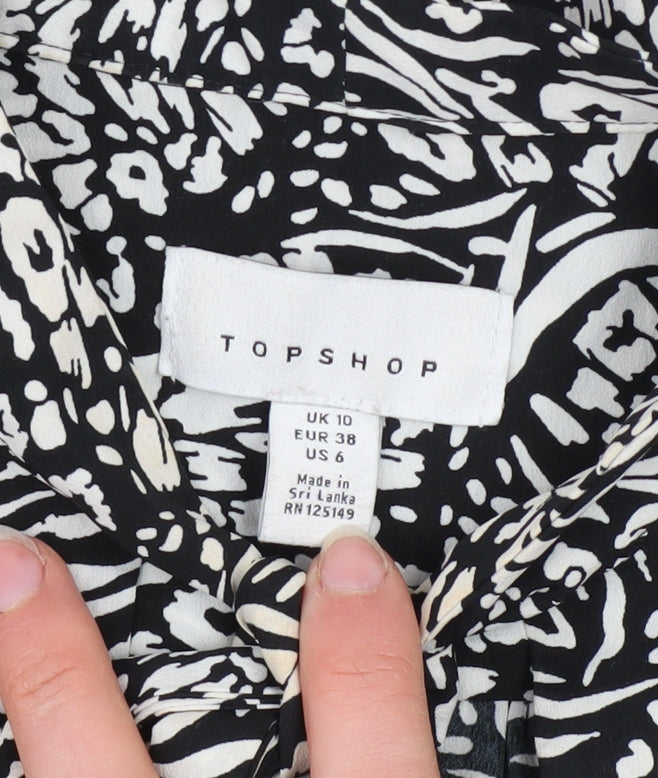 Womens UK Size 10 Topshop Fit & Flare Dress