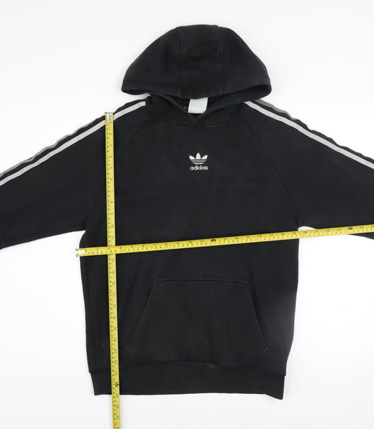 Mens UK Size S adidas Black Pullover Hoodie
