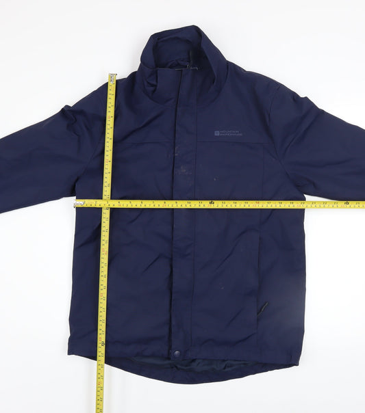 Mens UK Size S Mountain Warehouse Blue Rain Coat