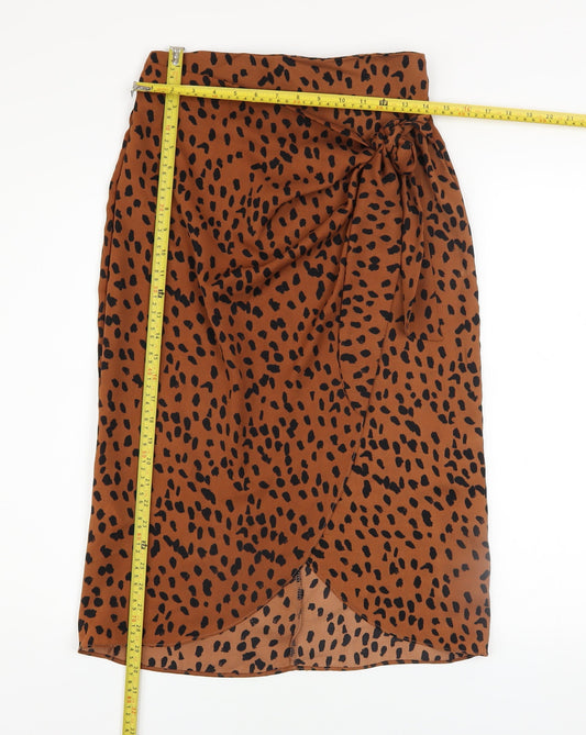 Womens UK Size S BZ Wrap Chiffon Skirt