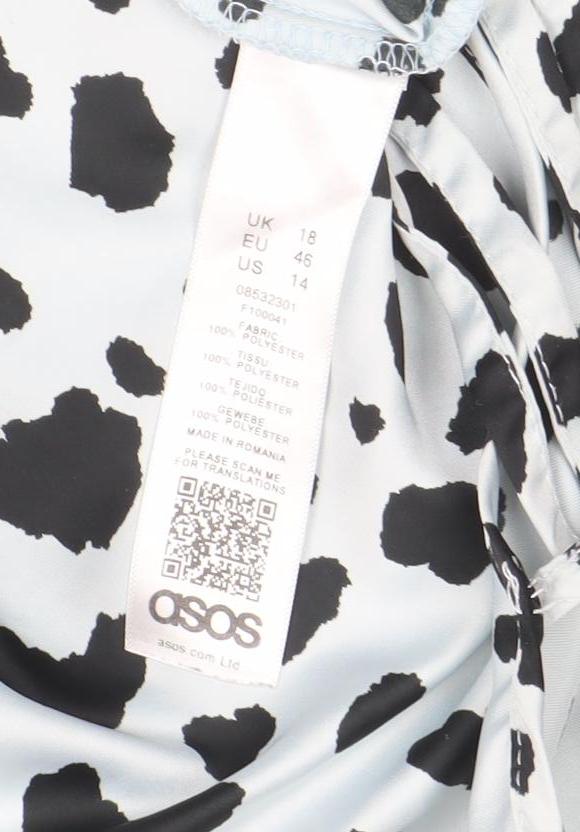 Womens UK Size 18 ASOS White Tunic Blouse