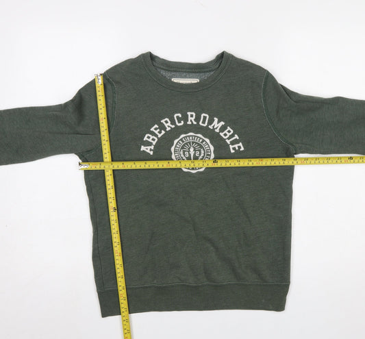 Womens UK Size S Abercrombie & Fitch Green Pullover Sweatshirt