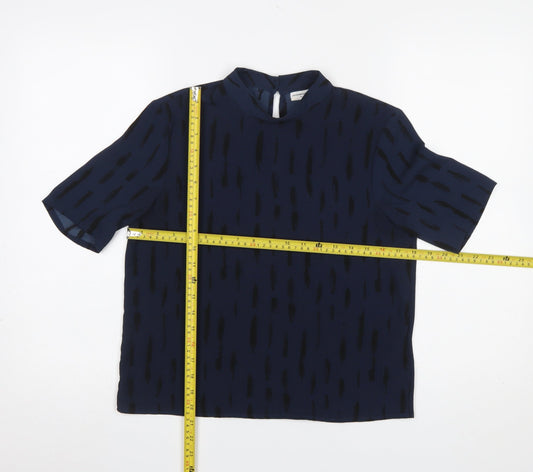 Womens UK Size 8 Jacqueline de Yong Blue Basic Blouse