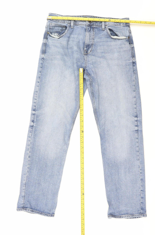 Mens UK Size M NEXT Relaxed Fit Straight Blue Jeans