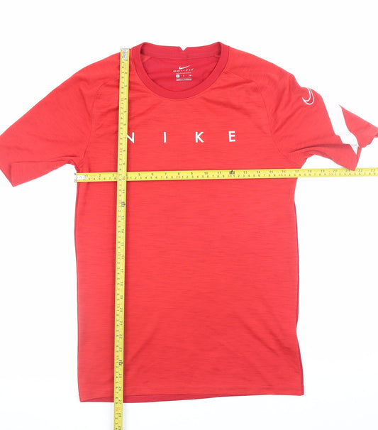 Mens UK Size S Nike Red Running & JoggingGym & TrainingFootball T-Shirt