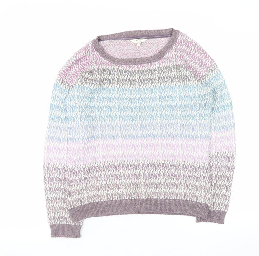 Womens UK Size 10 FatFace Multicoloured Pullover Jumper