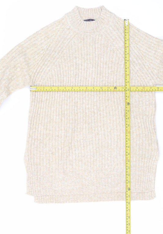 Womens UK Size S Marks and Spencer Beige Pullover Jumper