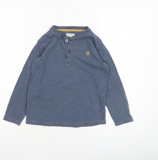 Boys UK Size 5-6 Years FatFace Blue Basic T-Shirt