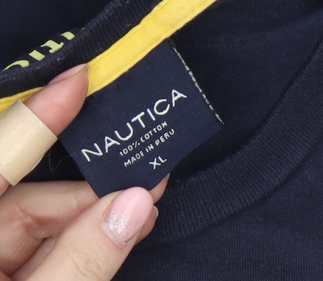 Mens UK Size XL Nautica Blue T-Shirt