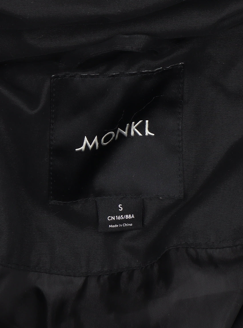 Womens UK Size S Monki Black Puffer Jacket