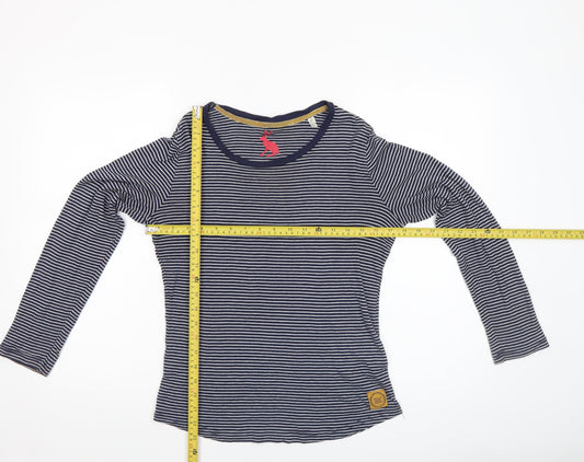 Womens UK Size 10 Joules Blue Basic T-Shirt