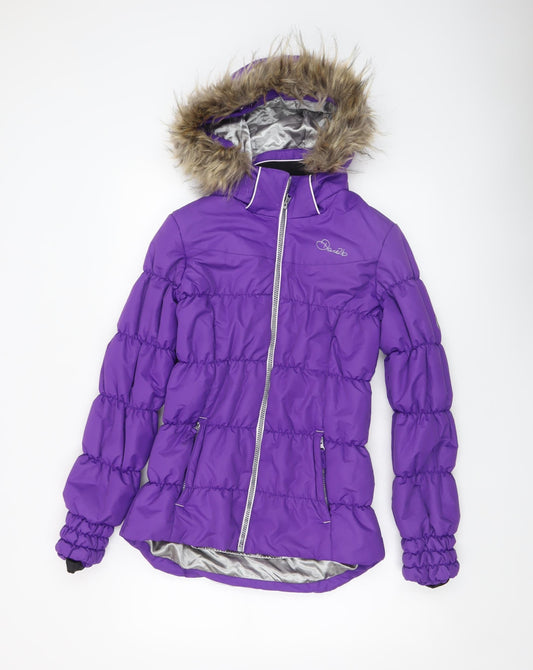 Girls UK Size 16 Years Dare 2B Purple Puffer Jacket