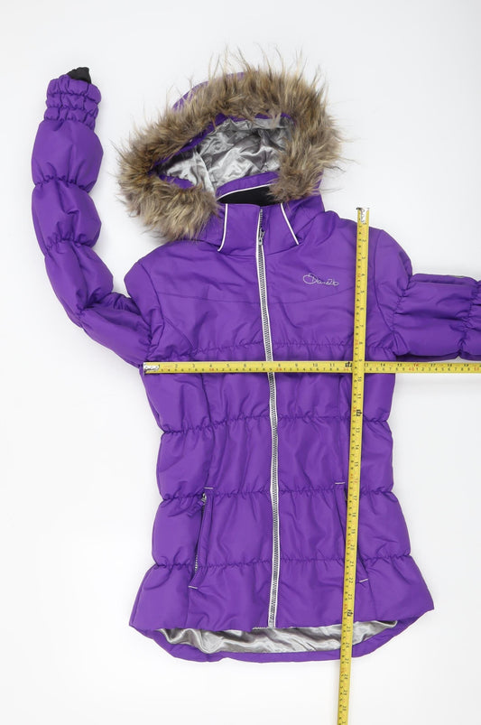 Girls UK Size 16 Years Dare 2B Purple Puffer Jacket