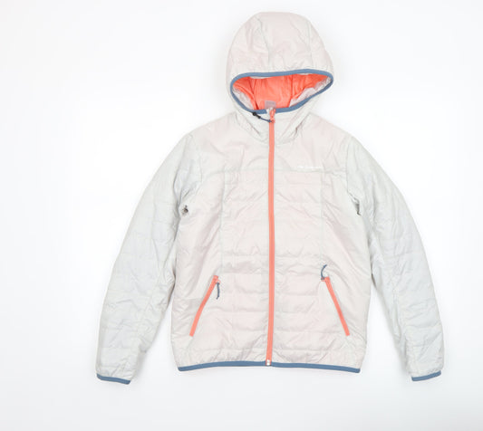 Girls UK Size 12 Years Quechua Ivory Puffer Jacket
