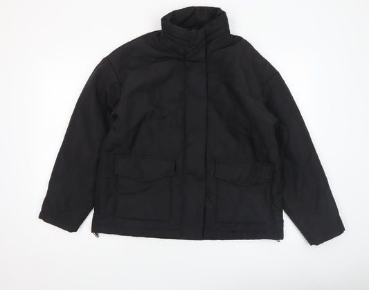 Womens UK Size 10 Nutmeg Black Puffer Jacket