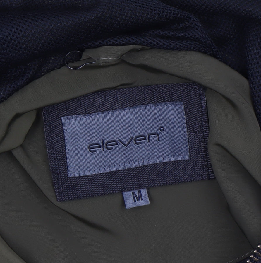 Mens UK Size M 11 degrees Green Anorak Coat