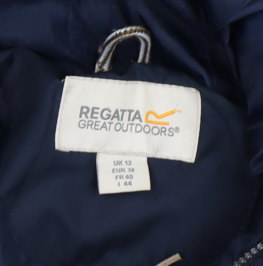 Womens UK Size 12 Regatta Blue Puffer Jacket