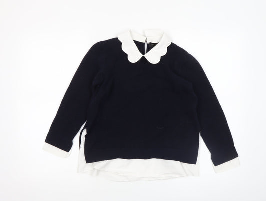 Womens UK Size 14 Ted Baker Blue Pullover Jumper