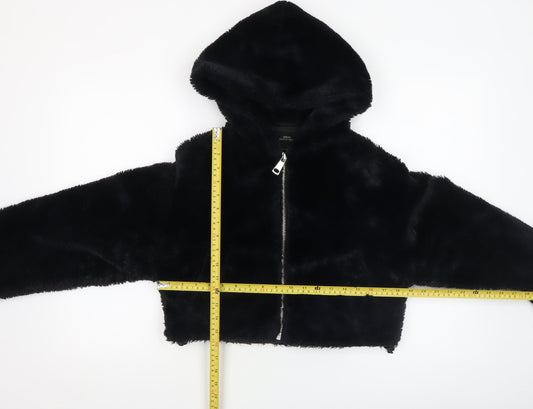 Womens UK Size XS Urban Outfitters Black Bomber Jacket