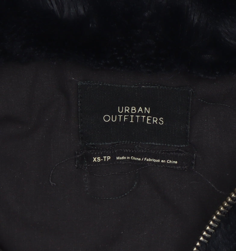 Womens UK Size XS Urban Outfitters Black Bomber Jacket
