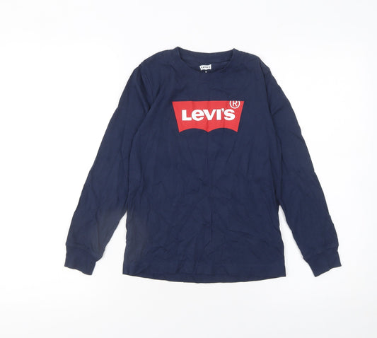 Boys UK Size 8 Years Levi's Blue Basic T-Shirt