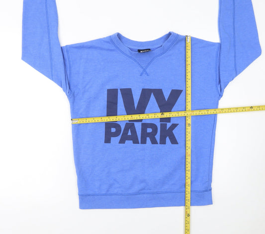 Womens UK Size S IVY PARK Blue Pullover Sweatshirt