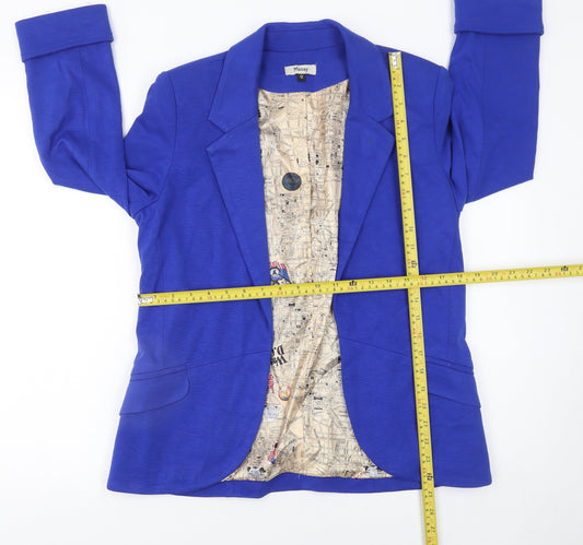 Womens UK Size 12 Maisy Regular Blue Blazer