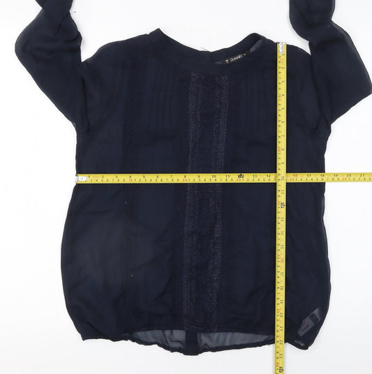 Womens UK Size 10 Dunnes Blue Basic Blouse