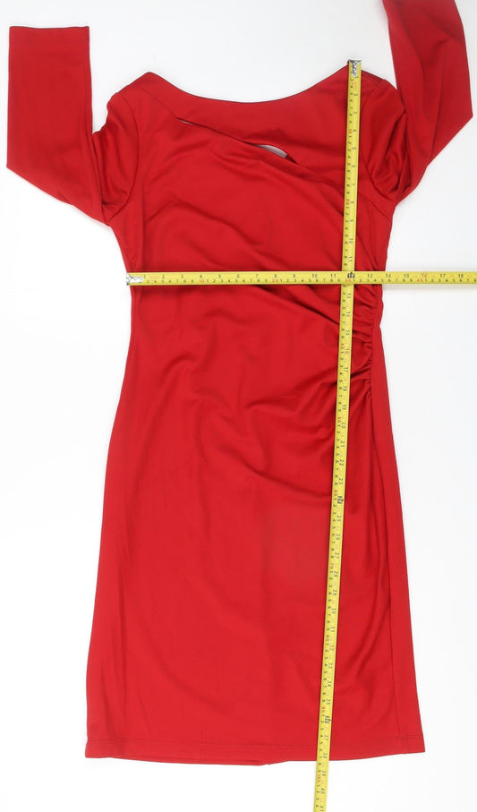 Womens UK Size 10 WithSleeves Bodycon Dress