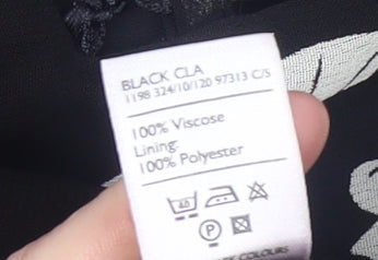 Womens UK Size 18 Berkertex Black Tunic Blouse
